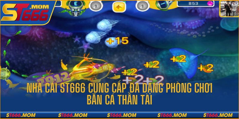 Các phòng chơi bắn cá được phân chia thành nhiều cấp độ khác nhau