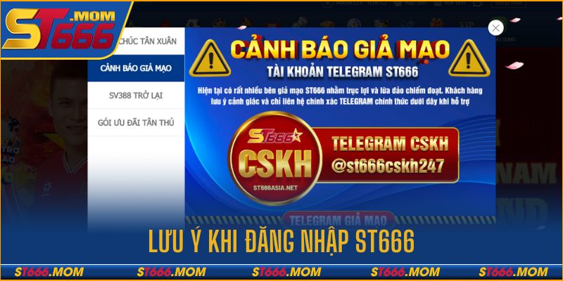 Những lưu ý khi truy cập hệ thống