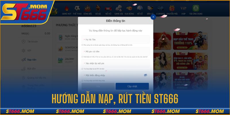 Cách nạp, rút điểm đơn giản và nhanh chóng