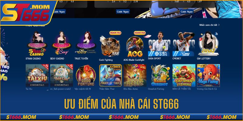 Ưu điểm nổi trội của nhà cái